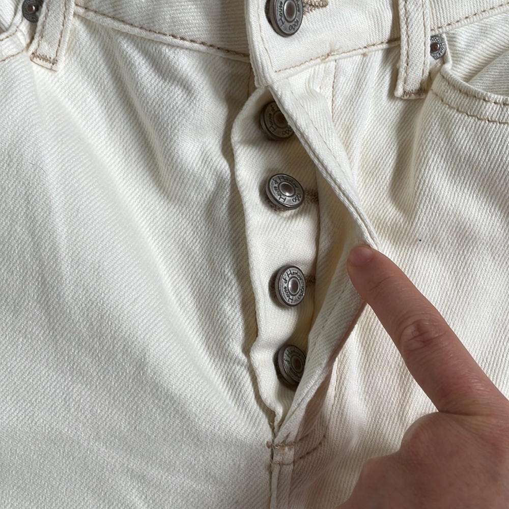House of Harlow off- white straight leg jeans - Picture 3 of 6